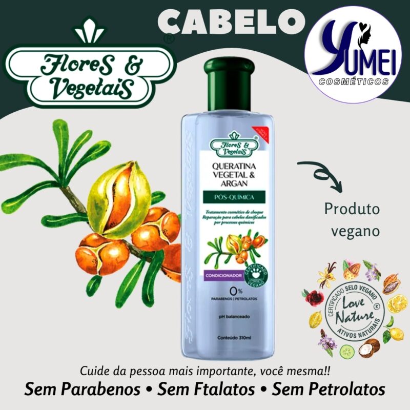 Condicionador Pós Química Flores & Vegetais 310ml