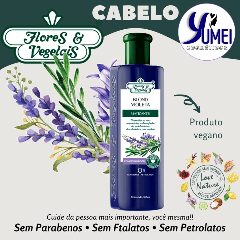 Condicionador Blond Violeta Matizante Flores Vegetais 310ml