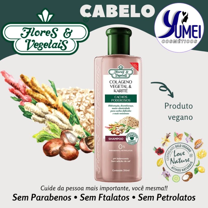 Shampoo Cachos Poderosos Flores & Vegetais 310ml