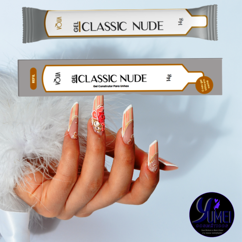 GEL REFIL VÒLIA CLASSIC NUDE 14G CONSTRUTOR E AUTO-NIVELANTE