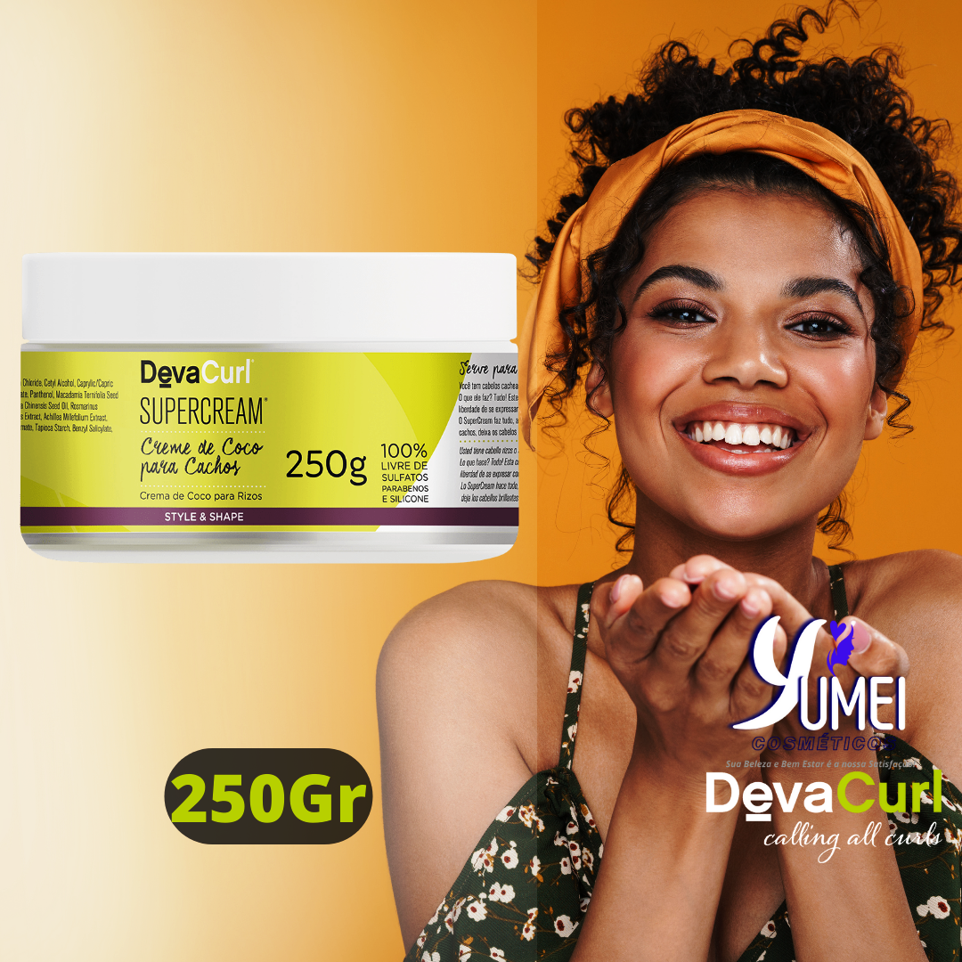 DEVA CURL CREME DE PENTEAR 250G SUPERCREAM COCO - Yumei Cosméticos