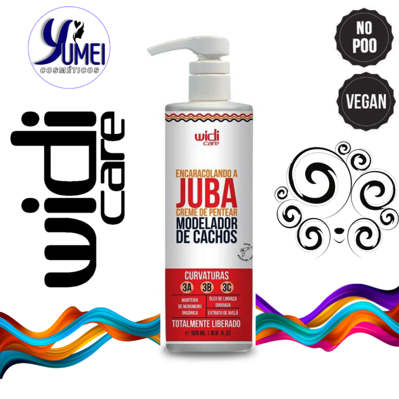 ENCARACOLANDO A JUBA CREME DE PENTEAR 500 ML WIDI CARE