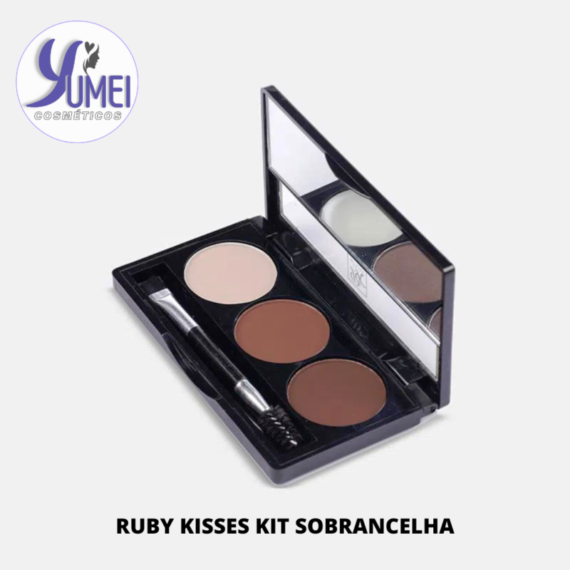 RUBY KISSES KIT SOBRANCELHA RBKT03BR CHOCO BROWN