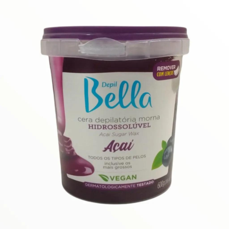 CERA HIDROSSOLUVEL AÇAI 600G DEPIL BELLA