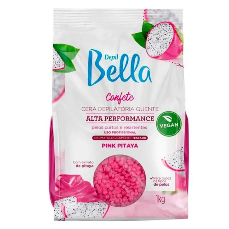 CERA DEPILATORIA CONFETE PINK PITAYA 1KG