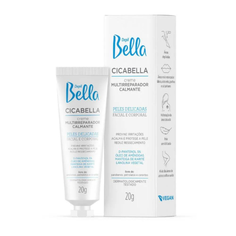 CREME MULTIRREPARADOR CALMANTE CICABELLA 20G DEPIL BELLA