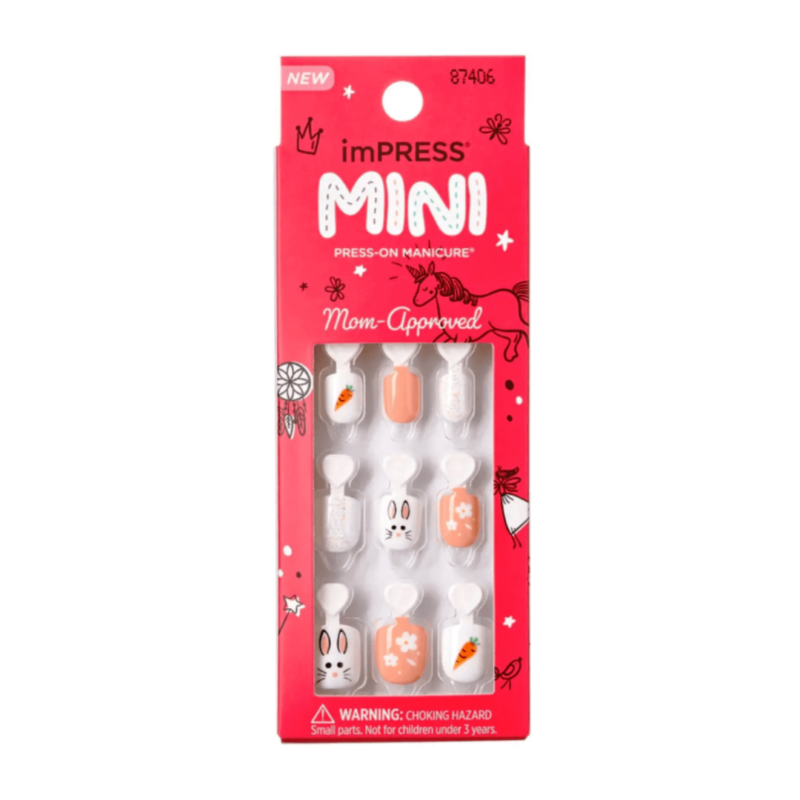 UNHA AUTOCOLANTES KIDS MINI EASTER BUNNY 20un KISS NEW YORK