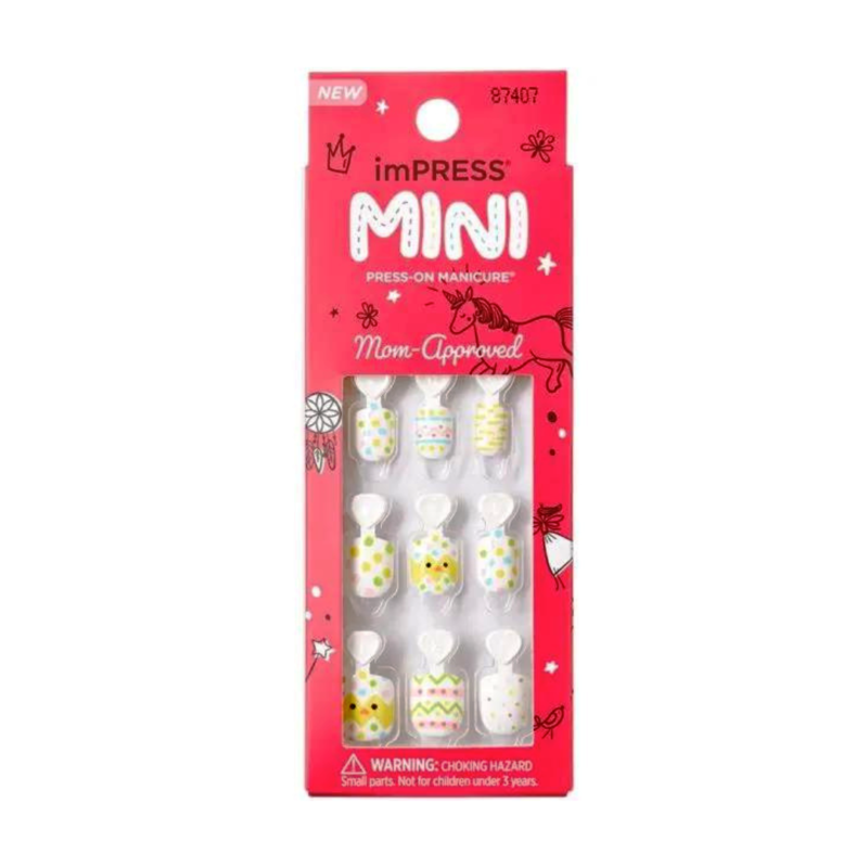 UNHAS AUTOCOLANTES KIDS MINI EGGCELENT DAY 20UN KISS NY