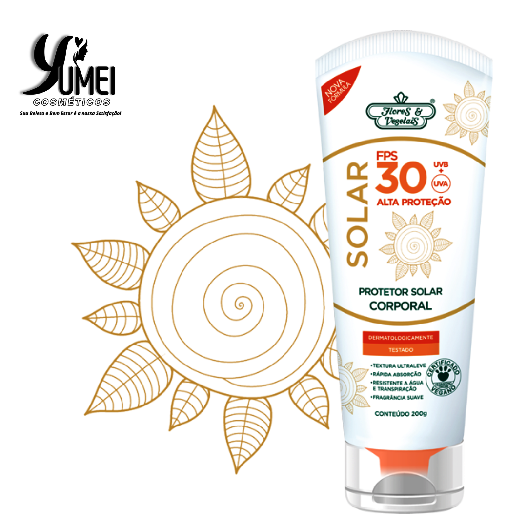 Protetor Solar Corporal FPS 30 Flores & Vegetais 200g