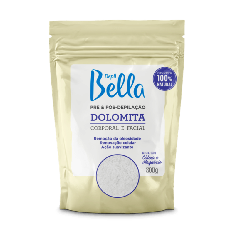 DOLOMITA PRÉ E PÓS-DEPILAÇÃO DEPIL BELLA 800G - Image 2