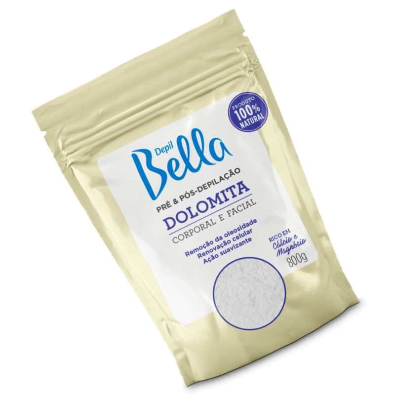 DOLOMITA PRÉ E PÓS-DEPILAÇÃO DEPIL BELLA 800G - Image 3