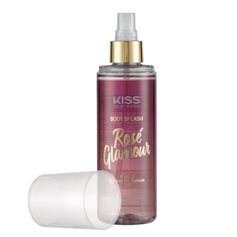 BODY SPLASH ROSE GLAMOUR 200ML Kiss New York - Image 4