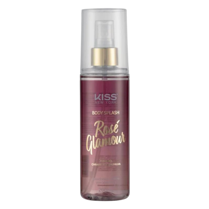 BODY SPLASH ROSE GLAMOUR 200ML Kiss New York - Image 3