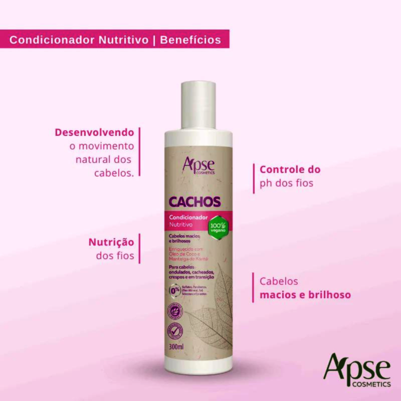 Condicionador Apice Cachos Nutritivo 300ml Hidronutrição - Image 2