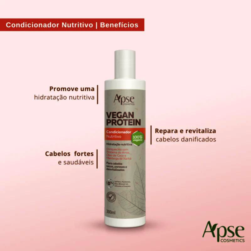 Condicionador Nutritivo Apice Vegan Protein 300ml - Image 3