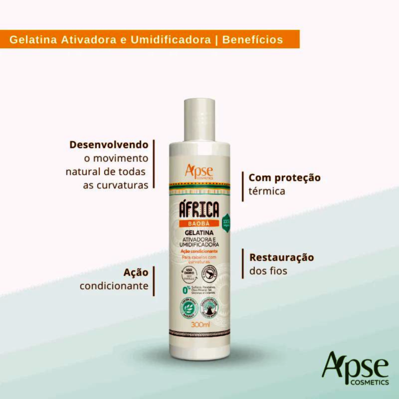 Gelatina Ativadora e Umidificadora Apice África Baobá Restaurador 300ml - Image 2