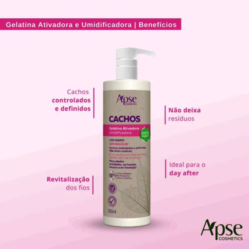 Gelatina Ativadora e Umidificadora Apice Cachos 500ml - Image 2