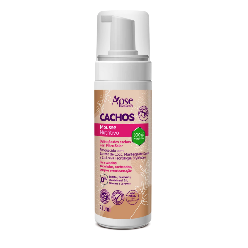 Mousse Nutritivo Apice Cachos 210 ml Low Poo Condicionante - Image 3