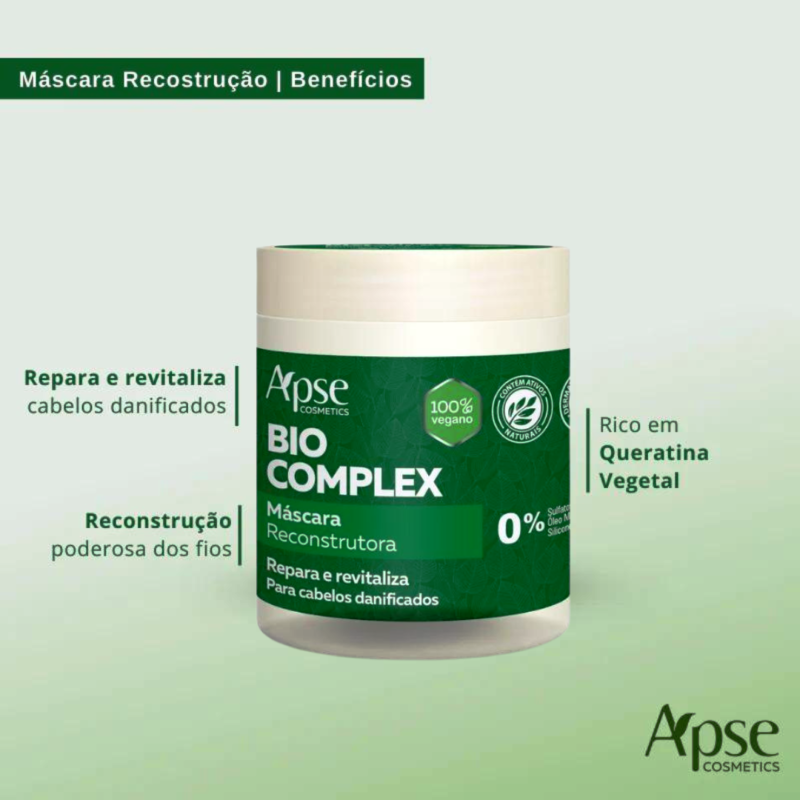 Mascara Apise Bio Complex Reconstrução 500g Tratamento - Image 2