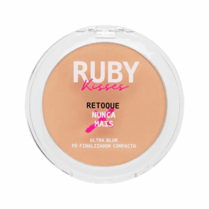 RUBY KISSES Pó Compacto Ultra Blur Fair RUC01B com Ácido Hialurônico e Niacinamida