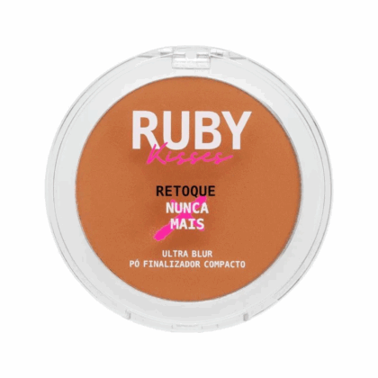 Ruby Kisses Ultra Blur pó compacto Tan com Ácido Hialurônico e Niacinamida