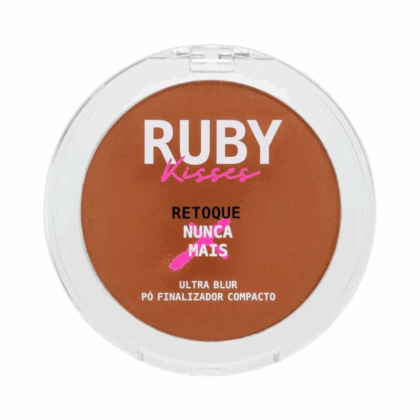 Ruby Kisses Ultra Blur po compacto Deep com Ácido Hialurônico e Niacinamida