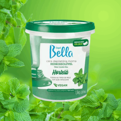 CERA HIDROSSOLUVEL HORTELA 1,3 KG DEPIL BELLA