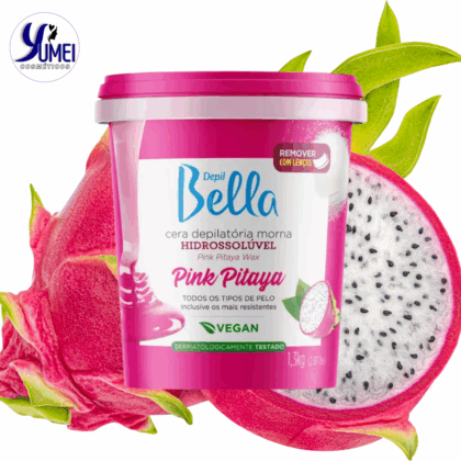 CERA HIDROSSOLUVEL PINK PITAYA 1,3 KG DEPIL BELLA
