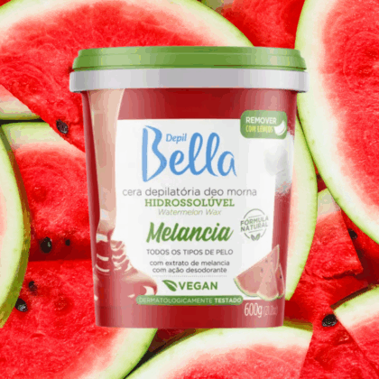 CERA HIDROSSOLUVEL MELANCIA 1,3 KG DEPIL BELLA