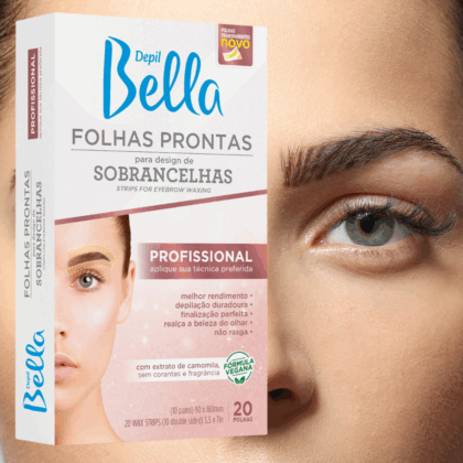 FOLHAS PRONTAS SOBRANCELHAS 20 FOLHAS DEPIL BELLA